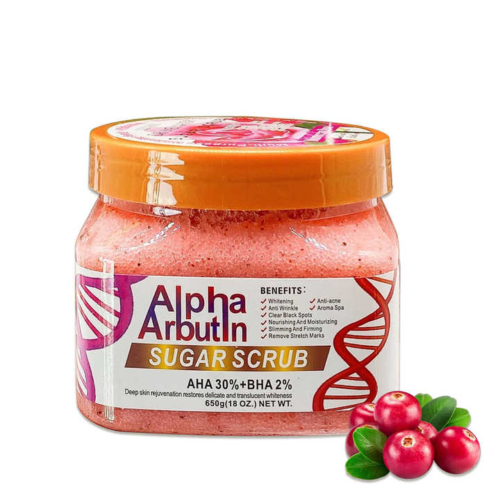 DR MEINAIER Shea Sugar Scrub Coffee - 650g - Exfoliating Body Scrub for Brighter, Smoother Skin - Made with Natural Ingredients
