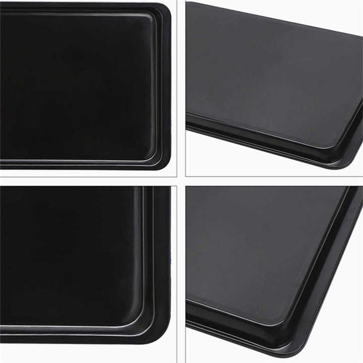 Large Carbon Steel Baking Tray | High Temperature Resistant | Rectangular Design | Perfect for Pizzas & Baked Goods