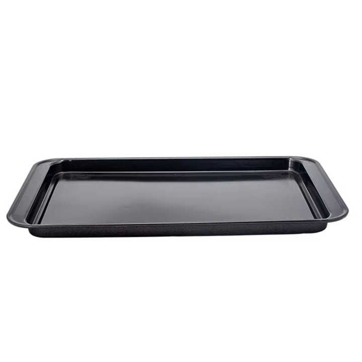 Large Carbon Steel Baking Tray | High Temperature Resistant | Rectangular Design | Perfect for Pizzas & Baked Goods