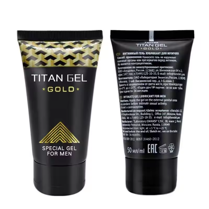 2-in-1 Titan Penis Enlargement Gel + Gold Growth Cream  | Male Enhancement | Increases Size, Stamina & Performance | Boosts Blood Flow & Confidence