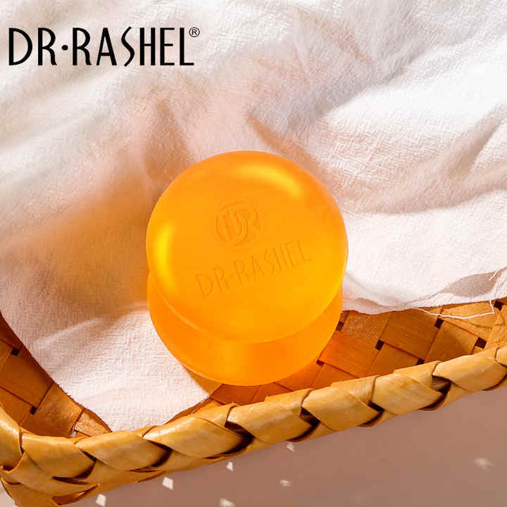 Dr. Rashel Vitamin C Brightening Soap - 100g | Anti-Aging & Whitening Formula | Evens Skin Tone, Fades Dark Spots & Hydrates for Radiant Glow