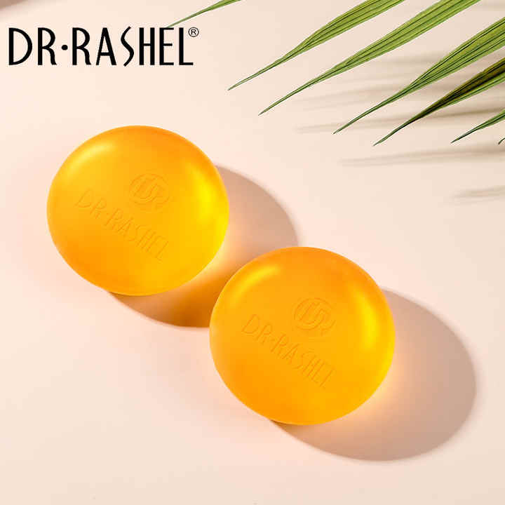 Dr. Rashel Vitamin C Brightening Soap - 100g | Anti-Aging & Whitening Formula | Evens Skin Tone, Fades Dark Spots & Hydrates for Radiant Glow