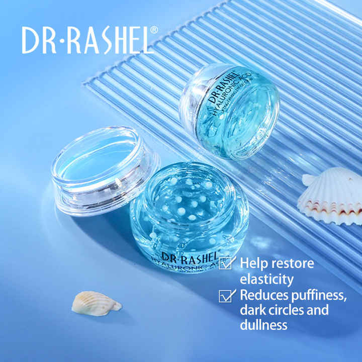 Dr. Rashel Hyaluronic Acid Eye Gel Cream - 30g | Youth Revitalizing & Lifting Formula | Reduces Dark Circles, Puffiness & Fine Lines for Brighter Eyes