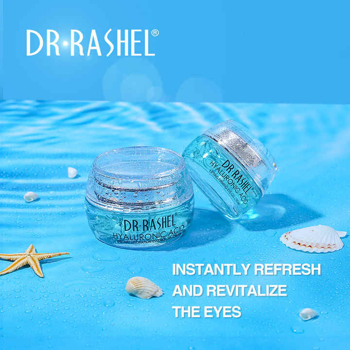 Dr. Rashel Hyaluronic Acid Eye Gel Cream - 30g | Youth Revitalizing & Lifting Formula | Reduces Dark Circles, Puffiness & Fine Lines for Brighter Eyes