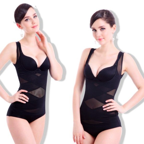 Women's Triangle Front Button Lightweight Hip Lift Underwear Slimming Body Corset Shapewear
