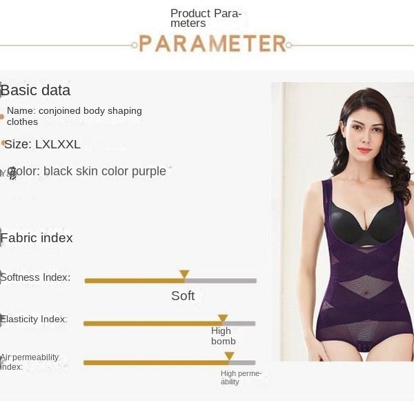 Women's Triangle Front Button Lightweight Hip Lift Underwear Slimming Body Corset Shapewear