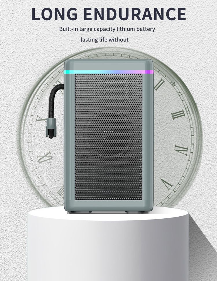 Wireless Speakers RGB Light Woofer Surround Stereo Portable Bluetooth Speaker Subwoofer Plug-in Card Solar Charging Outdoor Speaker