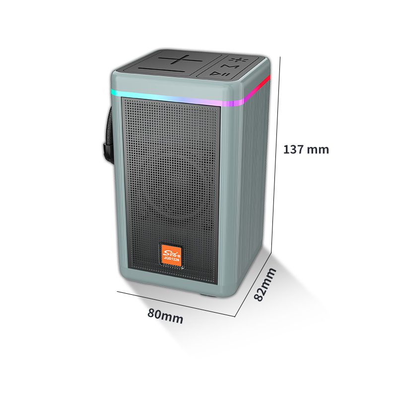 Wireless Speakers RGB Light Woofer Surround Stereo Portable Bluetooth Speaker Subwoofer Plug-in Card Solar Charging Outdoor Speaker