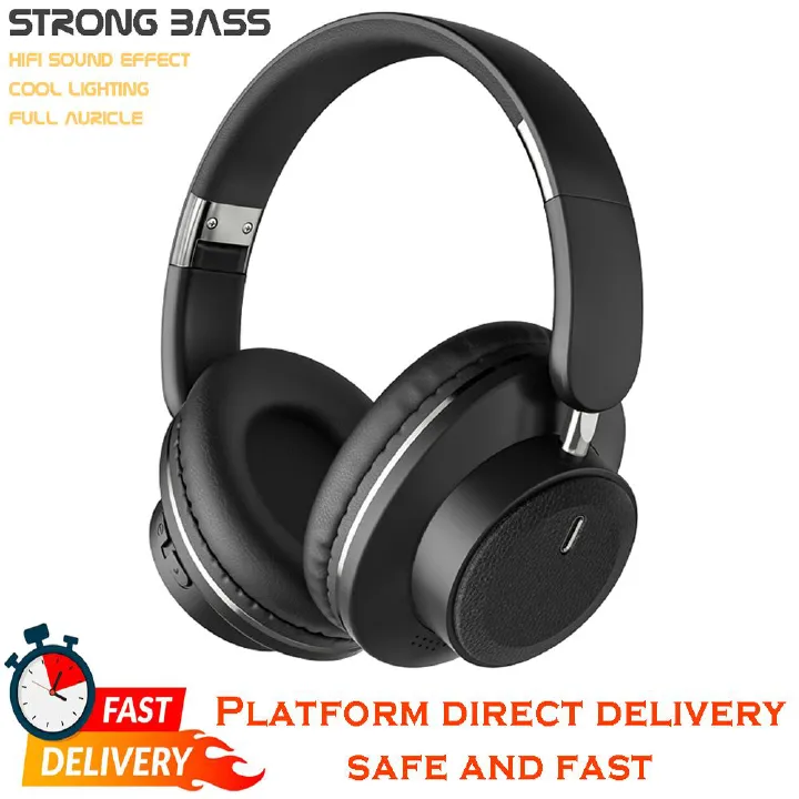 2025 Bluetooth Headphones BT5.3 24H Playtime Gaming Dual Mode Wired/Wireless 40mm Bass Lightweight Earbuds 95dB Clear Call Noise Reduction 24H Play with AUX Cable Fast Pair for Bus/Travel/PC/TV/Phone