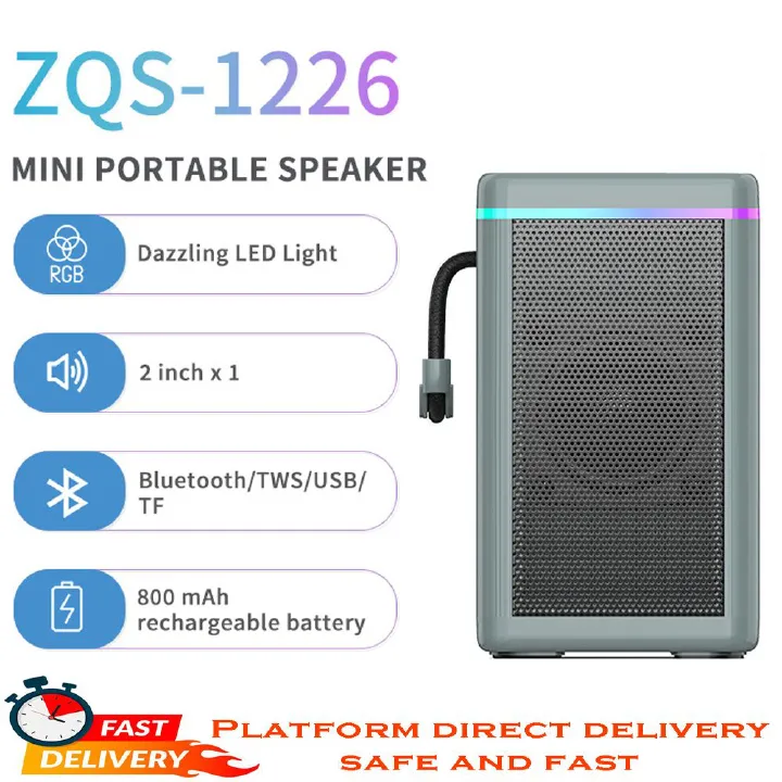 Wireless Speakers RGB Light Woofer Surround Stereo Portable Bluetooth Speaker Subwoofer Plug-in Card Solar Charging Outdoor Speaker