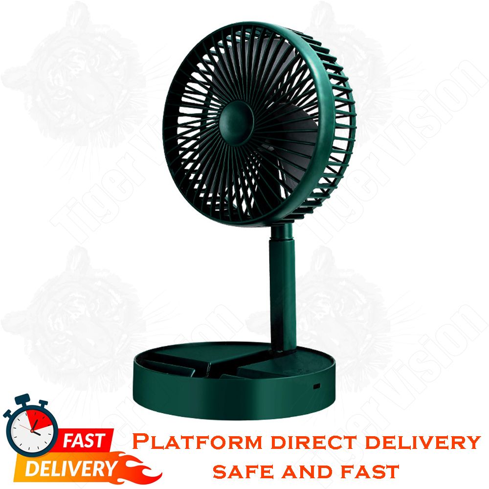 Rechargerable Fan Adjustment Portable USB Desk Fan Quiet 3 Speeds Wind for Home Office Car Outdoor Travel