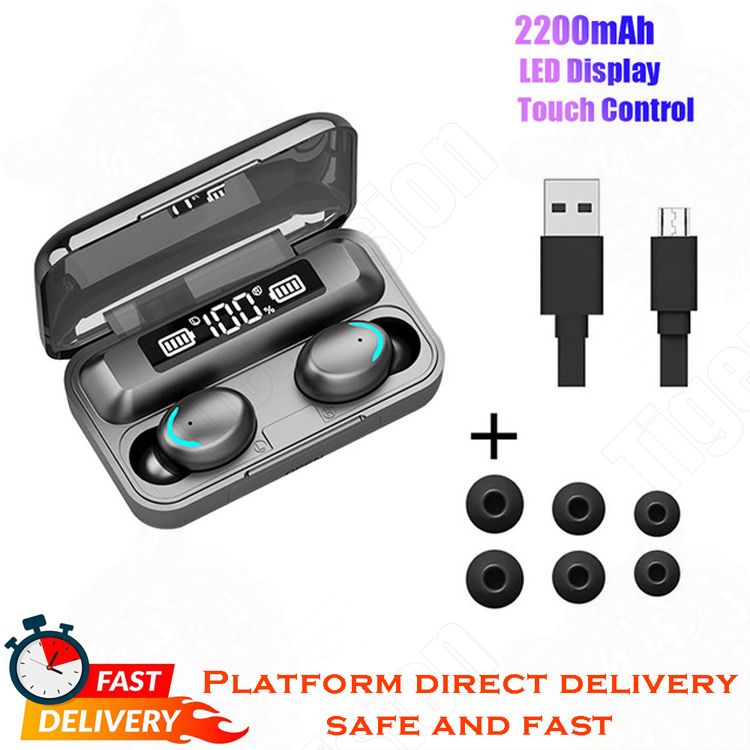 Bluetooth Earphone Noise Isolation Wireless Earpods Wireless HiFi Stereo Strong Bass Earbuds with Mic