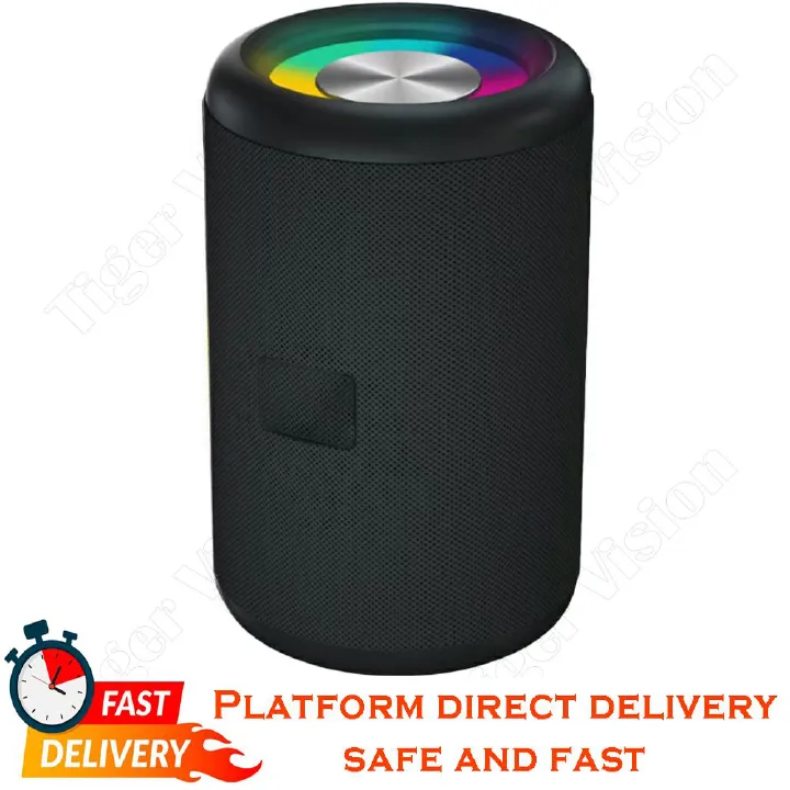 Bluetooth Speakers Wireless Portable Speaker Subwoofer Breathing LED Light Portable Outdoor Loundspeaker TF/AUX Dimmable Display