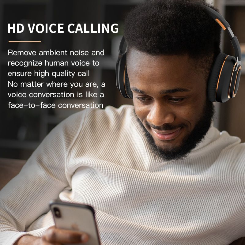Bluetooth Headphone True Wireless Headset Noise Cancelling Sport Bluetooth Headset Deep Bass Stereo HiFi Music with Microphone
