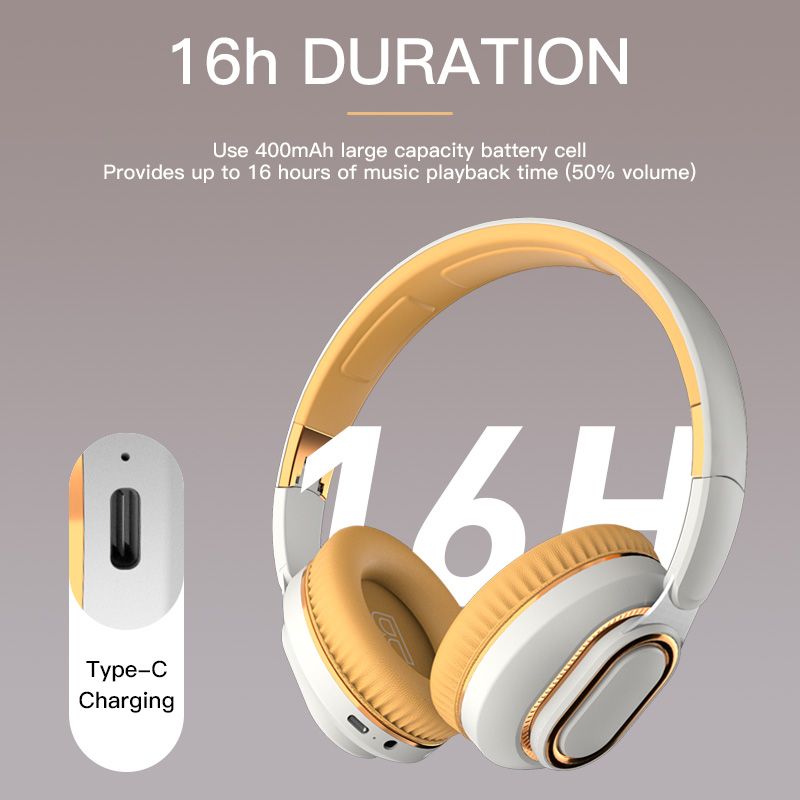 Bluetooth Headphone True Wireless Headset Noise Cancelling Sport Bluetooth Headset Deep Bass Stereo HiFi Music with Microphone