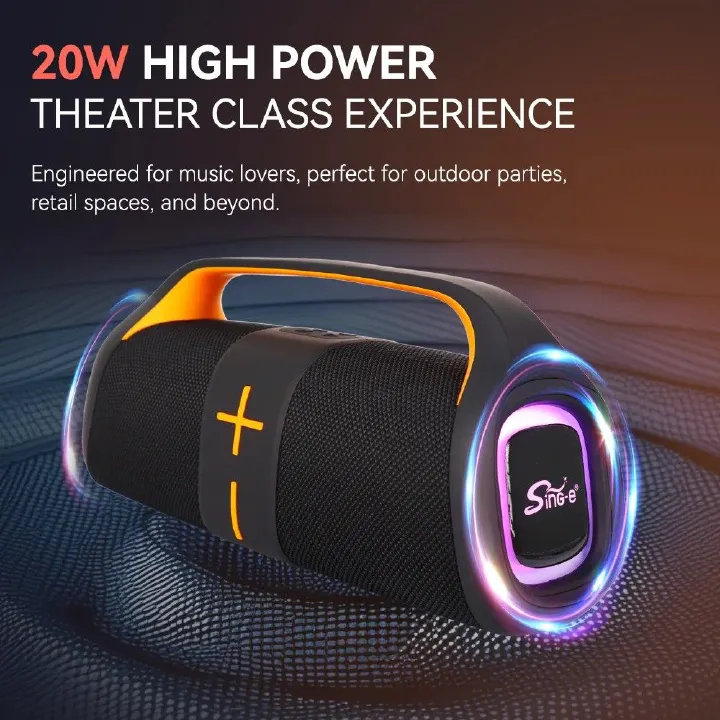 Portable Bluetooth Speaker Woofer Surround Stereo Trumpet Bass Wireless Speaker Deep Bass Waterproof Plug-in Card Subwoofer