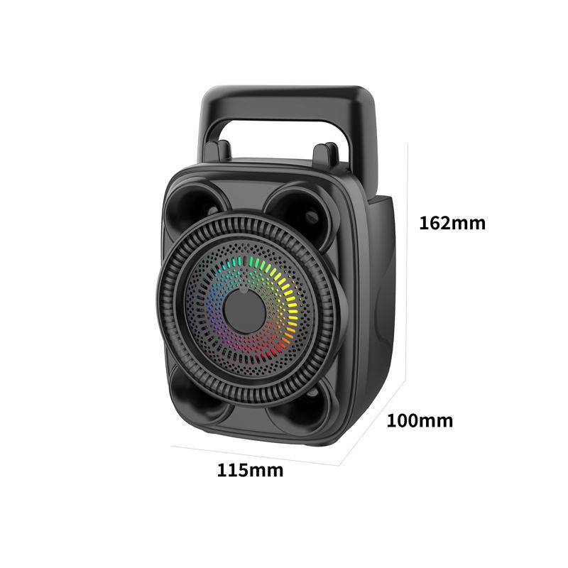 Bluetooth Speaker Woofer Surround Stereo Portable Trumpet Bass RGB Lights High-Power Ball Subwoofer Computer Speaker Plug-in Card Subwoofer