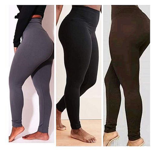 Fashion Plain Skin Tight Leggings- FREE SIZE cotton/spandex leggings
