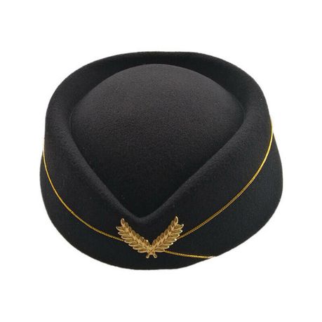 Airline stewardess cap Flight attendant hat Air Hostess Beret Formal Uniform