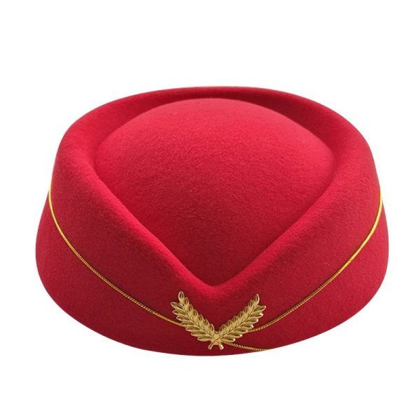 Airline stewardess cap Flight attendant hat Air Hostess Beret Formal Uniform