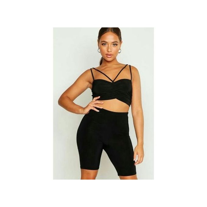Ladies Biker Shorts/Gym Short/ Yoga Shorts-.