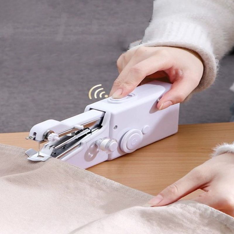 Mini Portable Handheld Sewing Machine Stitch Sew Needlework Cordless Clothes Fabrics Electric Sewing Machine With Kit Accessories