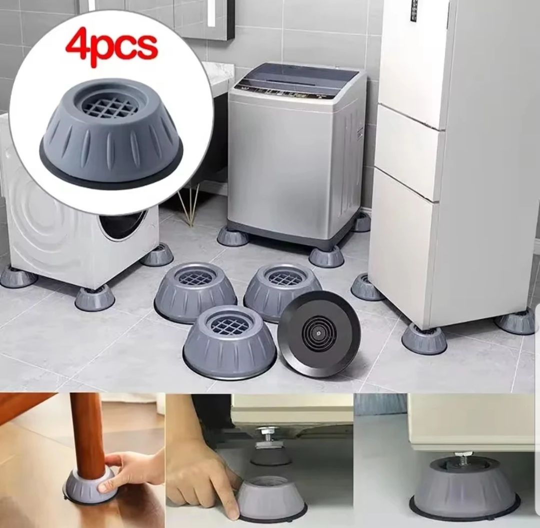 4Pcs Anti Vibration Feet Pads Waterproof Legs Slipstop Silent Skid Raiser Mat Washing Machine Support Dampers Stand Furniture