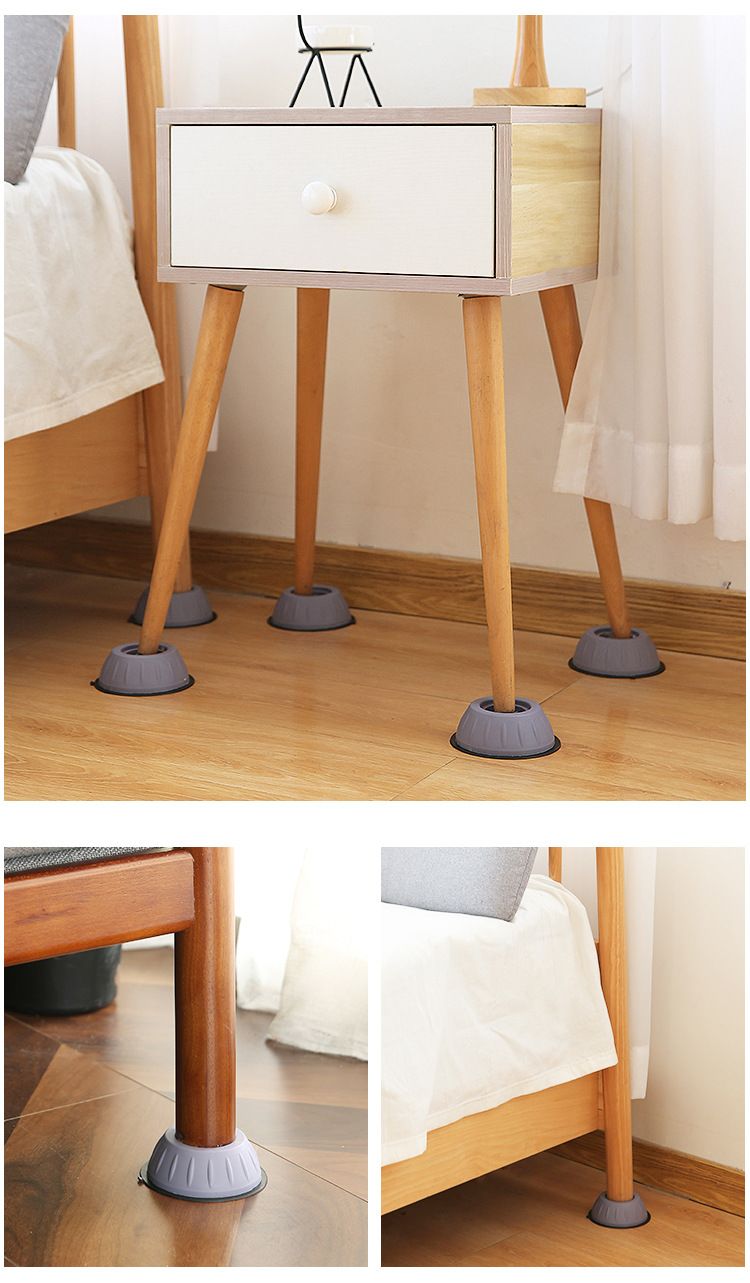 4Pcs Anti Vibration Feet Pads Waterproof Legs Slipstop Silent Skid Raiser Mat Washing Machine Support Dampers Stand Furniture