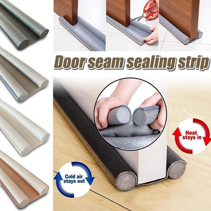 Windproof Seal Strips Draught Excluder Stopper Door Bottom Guard Double Protectors Doorstop Dust-proof Blocker Sealers