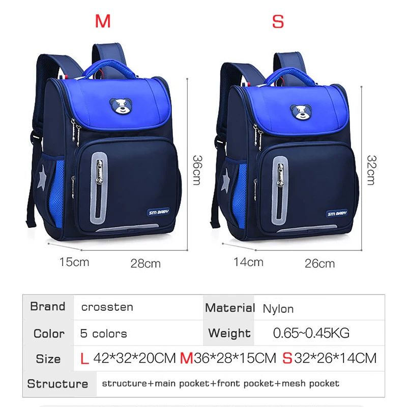 Children School Bag Boys Girls Primary school backpacks kids Orthopedic Waterproof Knapsack kindergarten infantil mochila