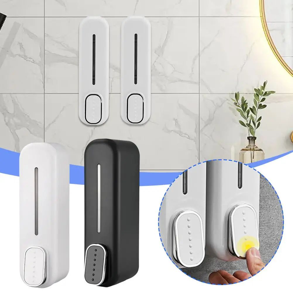 Shampoo Bath Hand Sanitizer Box Single Double Head Press Plastic Hotel Dispenser Wall-mounted Household Manual Soap
