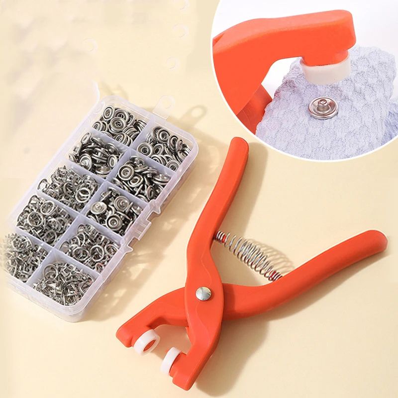 Plier Tool Accessories Metal Snap Button Fasteners Press Studs Bouton Pression Fasteners DIY Installing Clothes Jeans Bag Clip