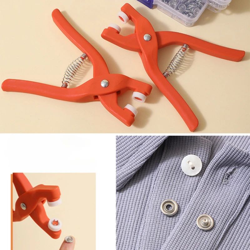 Plier Tool Accessories Metal Snap Button Fasteners Press Studs Bouton Pression Fasteners DIY Installing Clothes Jeans Bag Clip