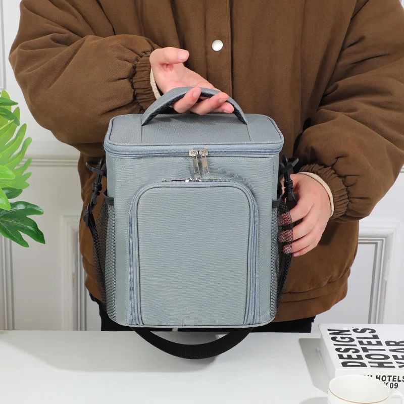 Insulated Lunch Bag Large Lunch Bags for Women Men Reusable Lunch Box Bag With Adjustable Shoulder Strap Cooler Tote Hangbag