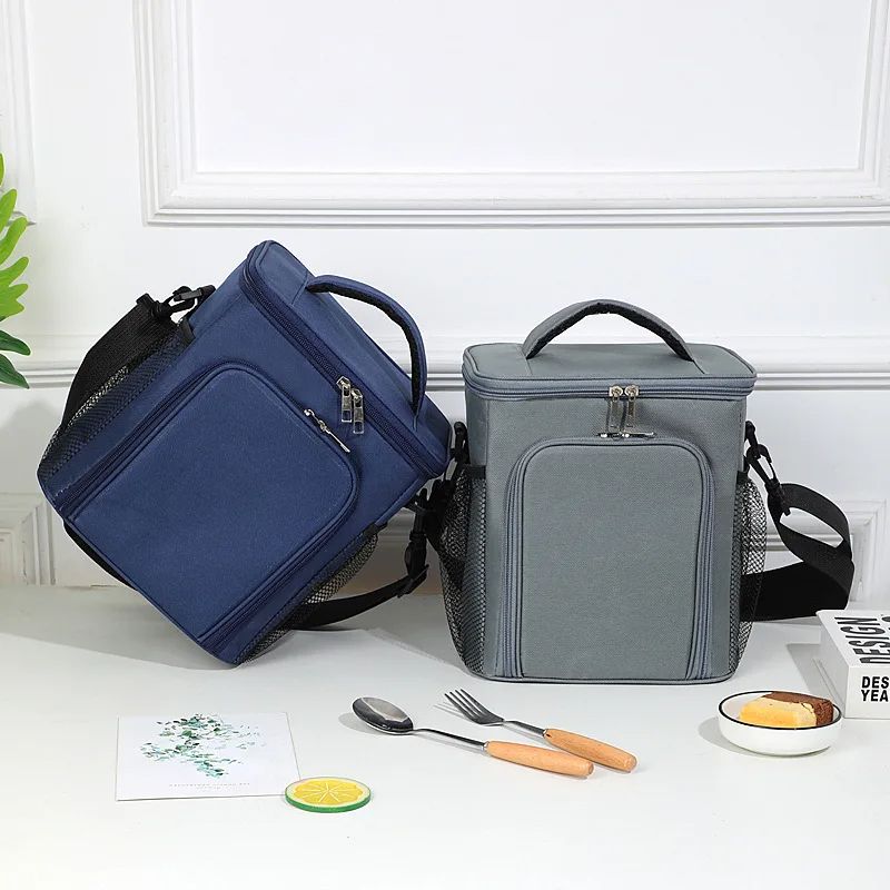 Insulated Lunch Bag Large Lunch Bags for Women Men Reusable Lunch Box Bag With Adjustable Shoulder Strap Cooler Tote Hangbag