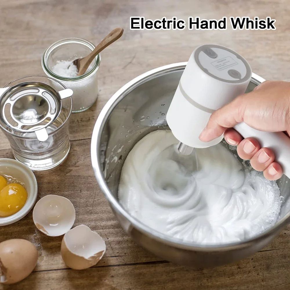 3 in 1 Handheld Wireless Mini Mixer 3-Speed Electric Food Blender Mixer Egg Beater Cream Cake Baking Dough Mixers