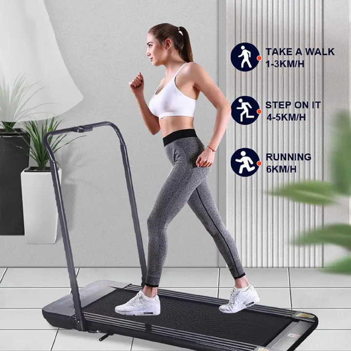 Home Gym Fitness Mini Foldable Walking Pad Smart electric body building Under Desk Treadmill 2 in 1 Folding Running Machine