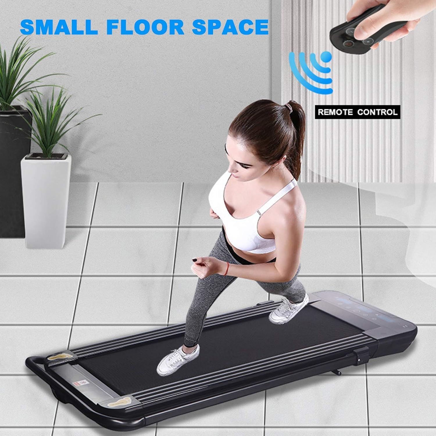 Home Gym Fitness Mini Foldable Walking Pad Smart electric body building Under Desk Treadmill 2 in 1 Folding Running Machine