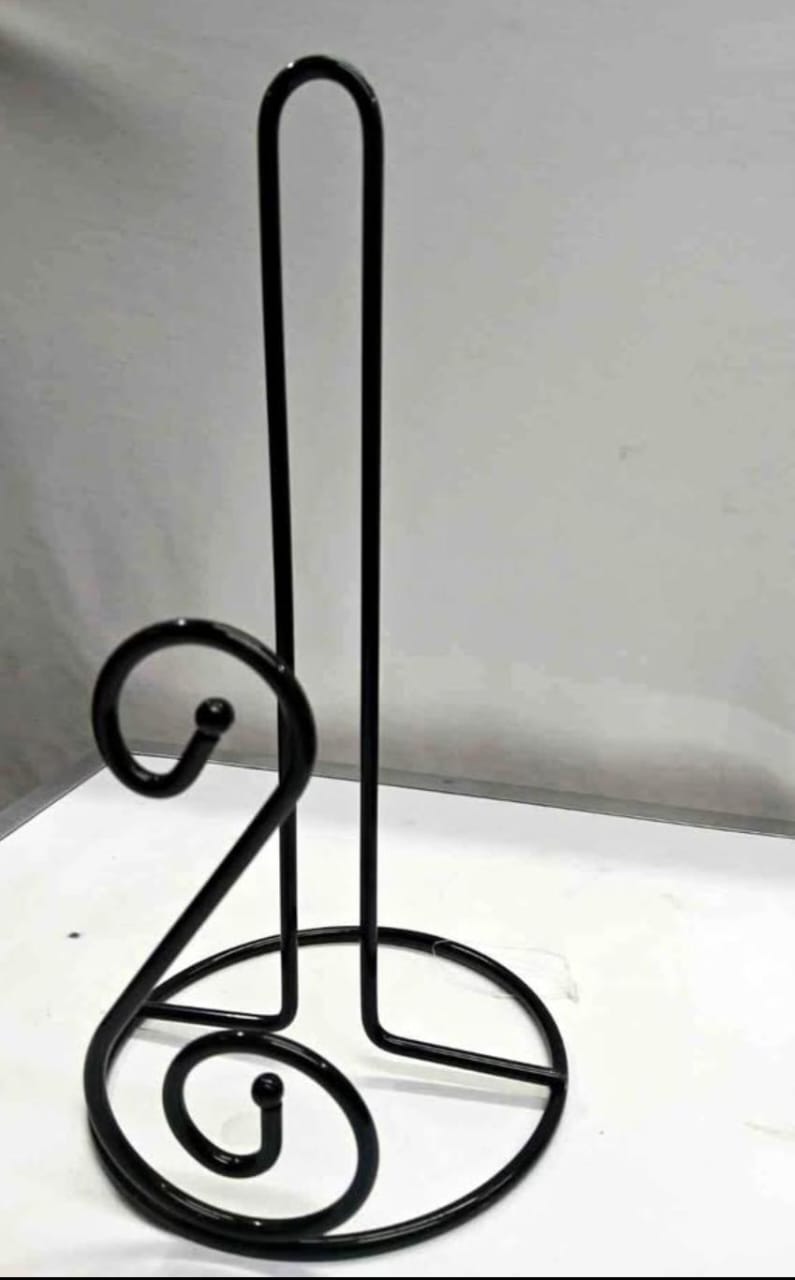 Stainless Steel Kitchen Roll Paper Towel Holder Bathroom Tissue Stand Dining Table Vertical Napkins Rack Kitchen Storage Shelf
