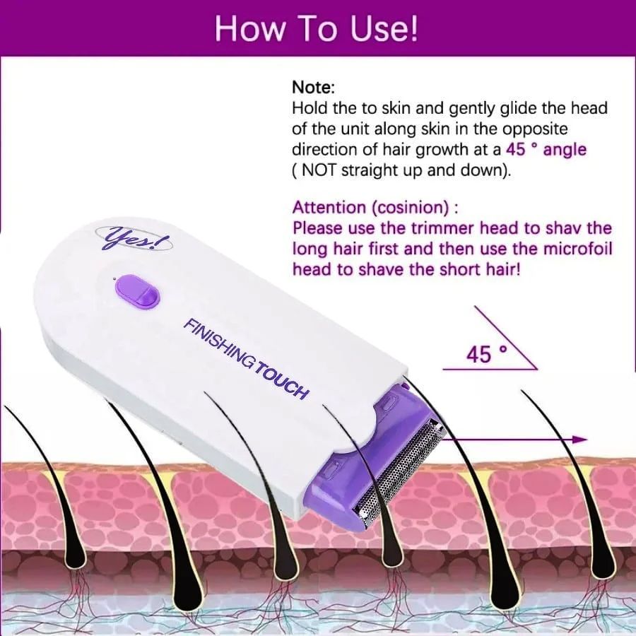 USB Instant Smooth Painless Rechargeable Safe Hair Remover Ladies' Bikini Body Shaver Silky Light Technology Hair Remove