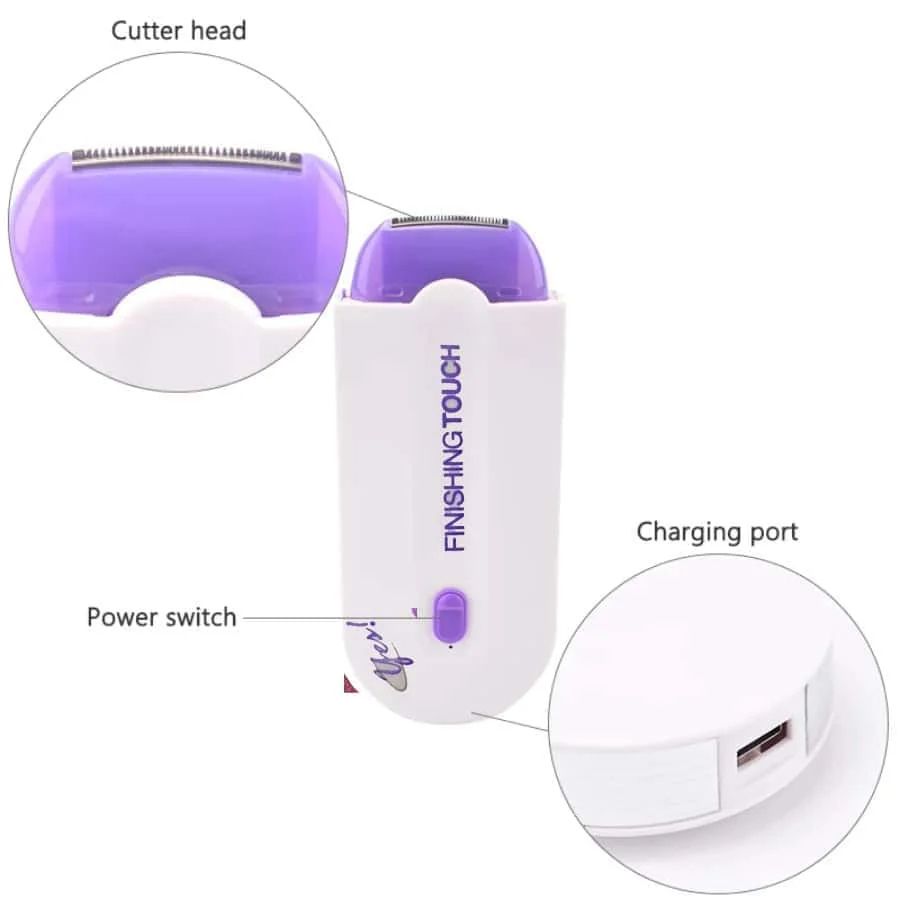 USB Instant Smooth Painless Rechargeable Safe Hair Remover Ladies' Bikini Body Shaver Silky Light Technology Hair Remove