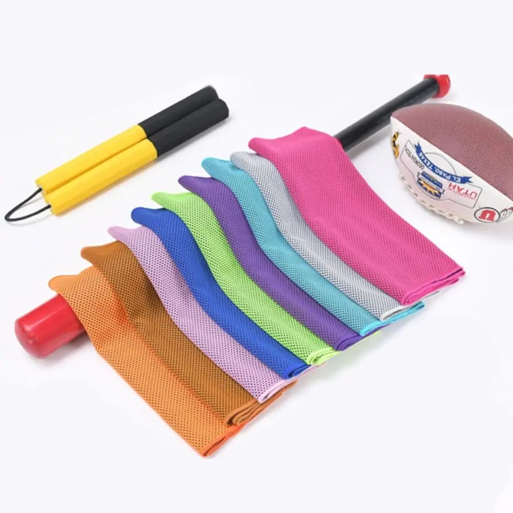 Summer Quick Dry Fitness Cool Towel Portable Mini Silica Gel Set Outdoor Sports Quick Dry Cool Towel Portable Towel Silicone Bag