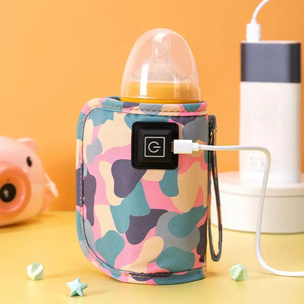 USB Milk Water Warmer Travel Stroller Insulated Bag Baby Nursing Bottle Heater Safe Kids Supplies for Outdoor