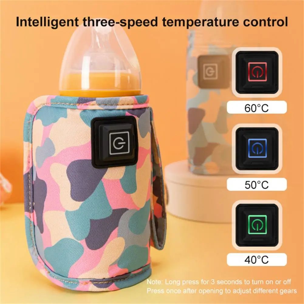 USB Milk Water Warmer Travel Stroller Insulated Bag Baby Nursing Bottle Heater Safe Kids Supplies for Outdoor