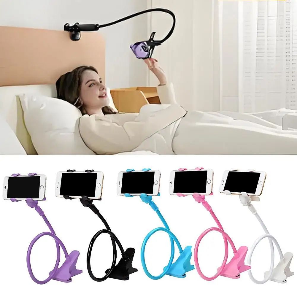 Lazy Desktop Bedside Clip Phone Bracket Flexible Long Arm Mobile Phone Holder Stand Mount For Smartphone