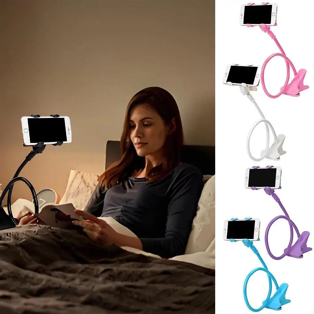 Lazy Desktop Bedside Clip Phone Bracket Flexible Long Arm Mobile Phone Holder Stand Mount For Smartphone