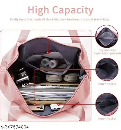 Large Capacity Folding Travel Bags Waterproof Luggage Tote Handbag Gym Yoga