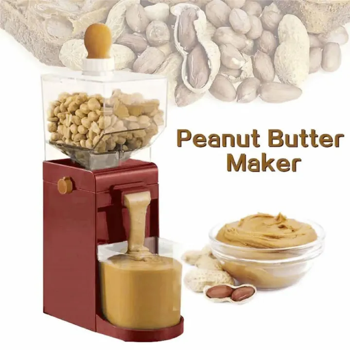 Peanut Butter Maker Home Electric Grain Grinder Anti Slip Sesame Sauce Mill Nut Butter Machine for Groundnut Almonds Cashews