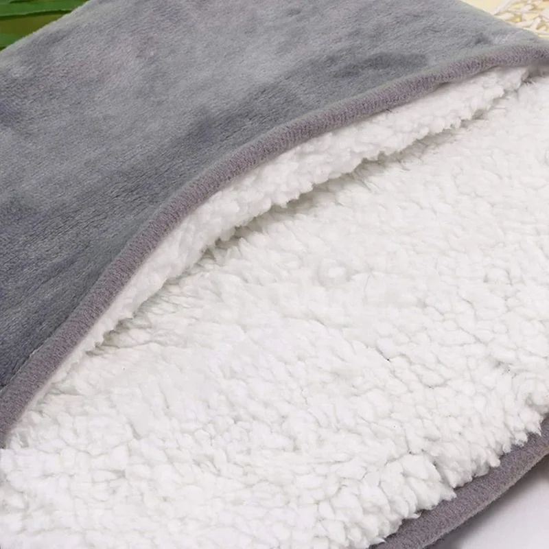 Household Feet Warmer Heater USB Soft Plush Thermal Blanket Feet Foot Warming Mat Heating Slippers for Home Office Bedroom