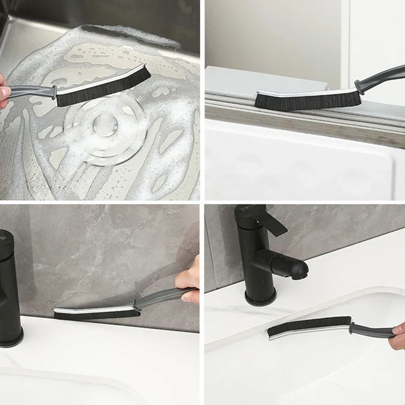 2pcs New Multifunctional Crevices Cleaning Brushes Floor Lines fine cleaning brush Durable Nylon Narrow Joints Tile Joints Scrubber 2pcs